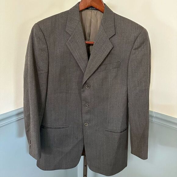 Armani Collezioni Made in Italy 100% Wool Blazer Jacket Size 38 - Picture 1 of 6